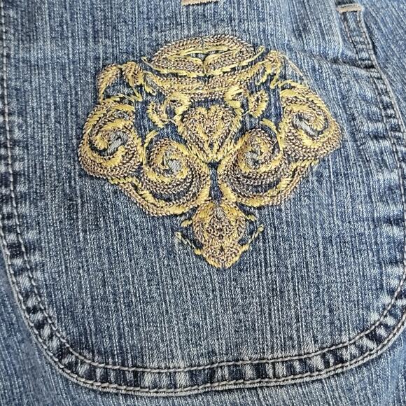 Mattina T Jeans Size 13 14 Medium Wash 5 pockets Embroidered pockets - Picture 7 of 11
